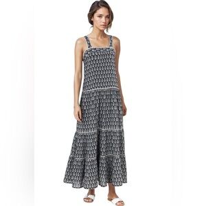 M.A.B.E. Chic Black and White Maxi Dress